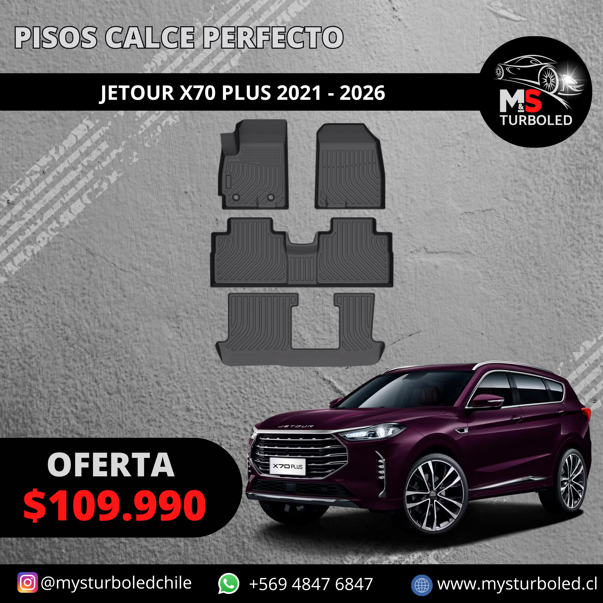 Calce PISO DE CALCE PERFECTO JETOUR X70 PLUS