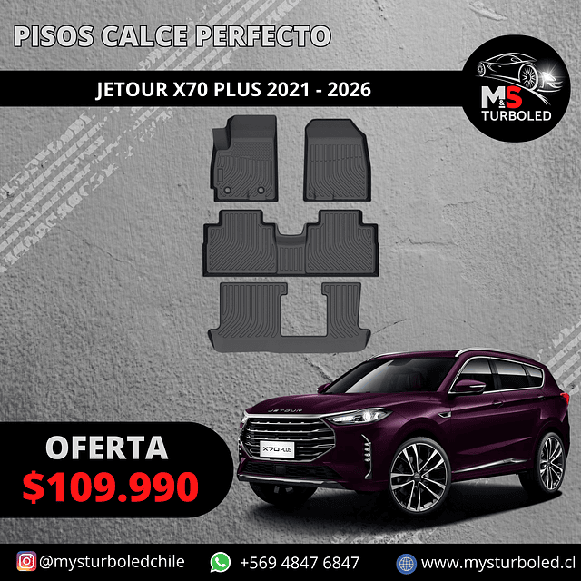 PISO DE CALCE PERFECTO JETOUR X70 PLUS