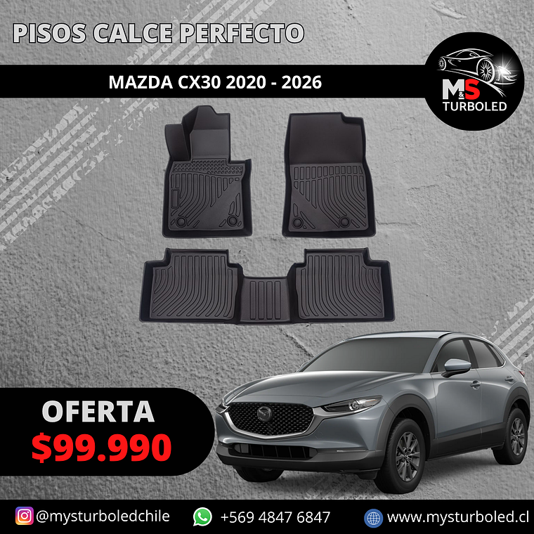 PISO DE CALCE PERFECTO MAZDA CX30 1
