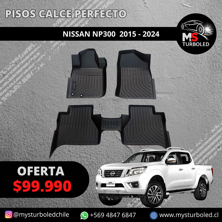 PISO DE CALCE PERFECTO NISSAN NP300 1