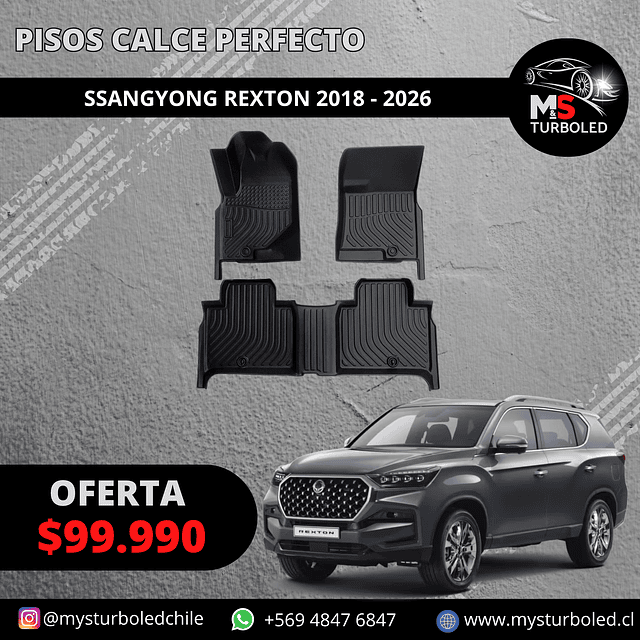 PISO DE CALCE PERFECTO SSANGYONG REXTON