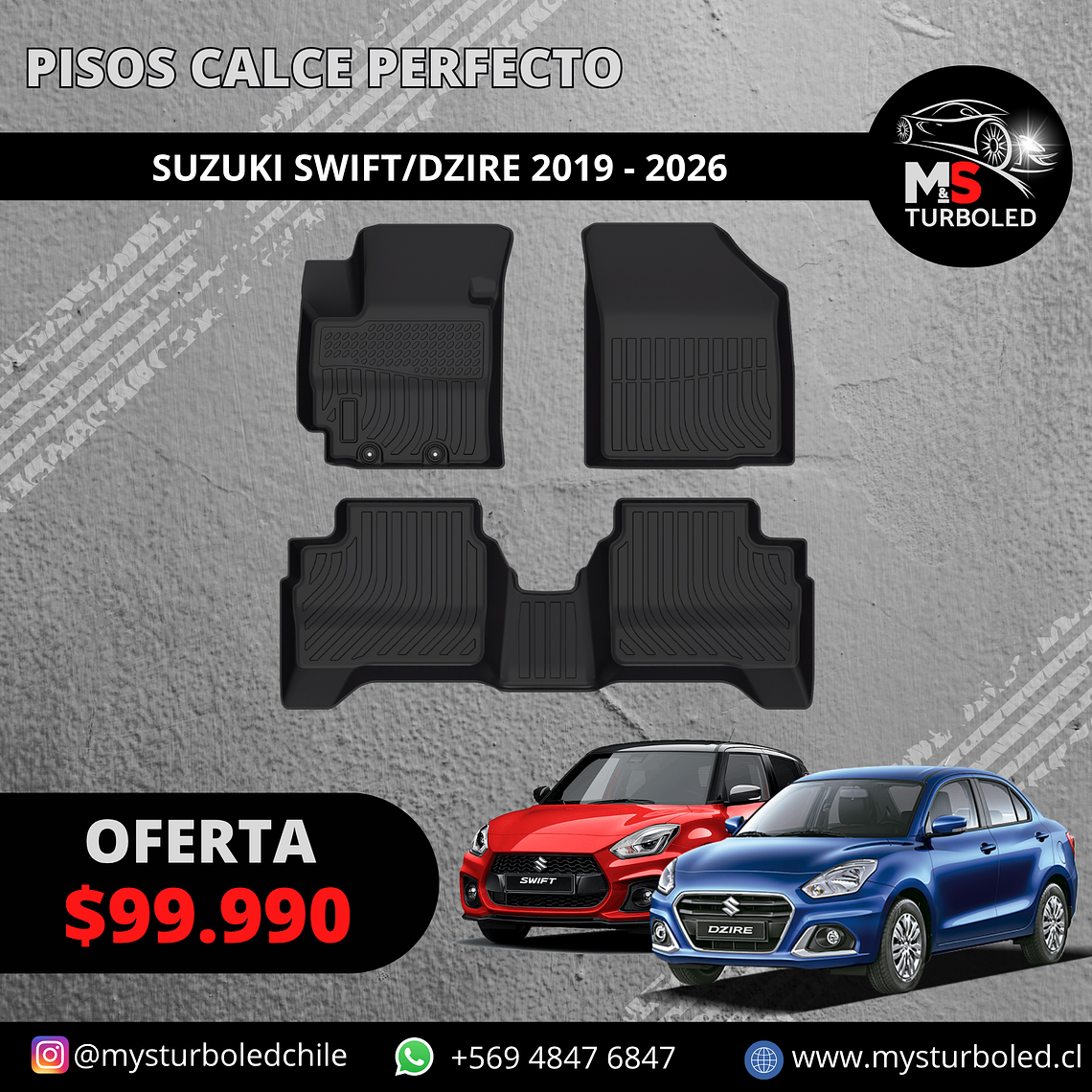 PISO DE CALCE PERFECTO SUZUKI SWIFT/DZIRE 1