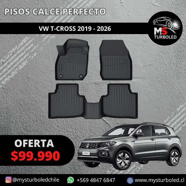 PISO DE CALCE PERFECTO VOLKSWAGEN T-CROSS