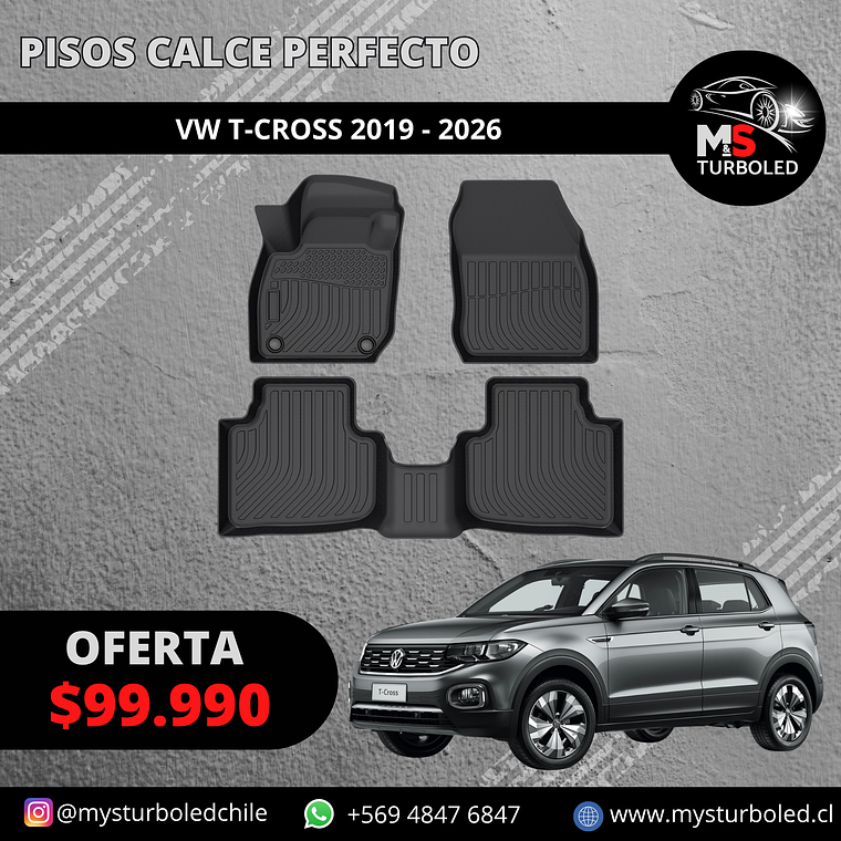 PISO DE CALCE PERFECTO VOLKSWAGEN T-CROSS 1