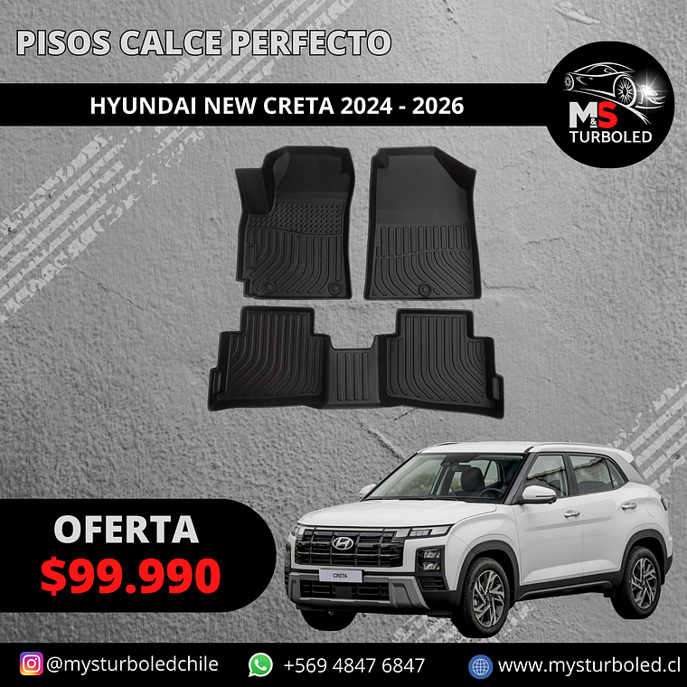 PISO DE CALCE PERFECTO NEW HYUNDAI CRETA 1