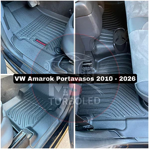 PISO DE CALCE PERFECTO VOLKSWAGEN AMAROK CON PORTAVASOS