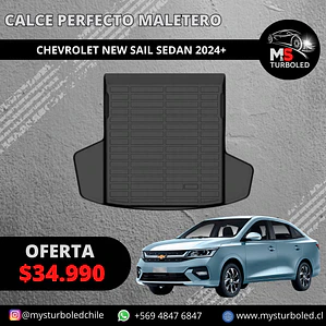 CUBRE MALETERO CALCE PERFECTO CHEVROLET NEW SAIL