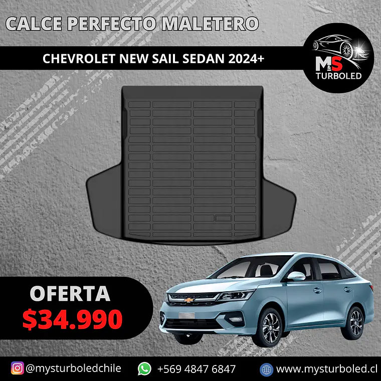 CUBRE MALETERO CALCE PERFECTO CHEVROLET NEW SAIL 1