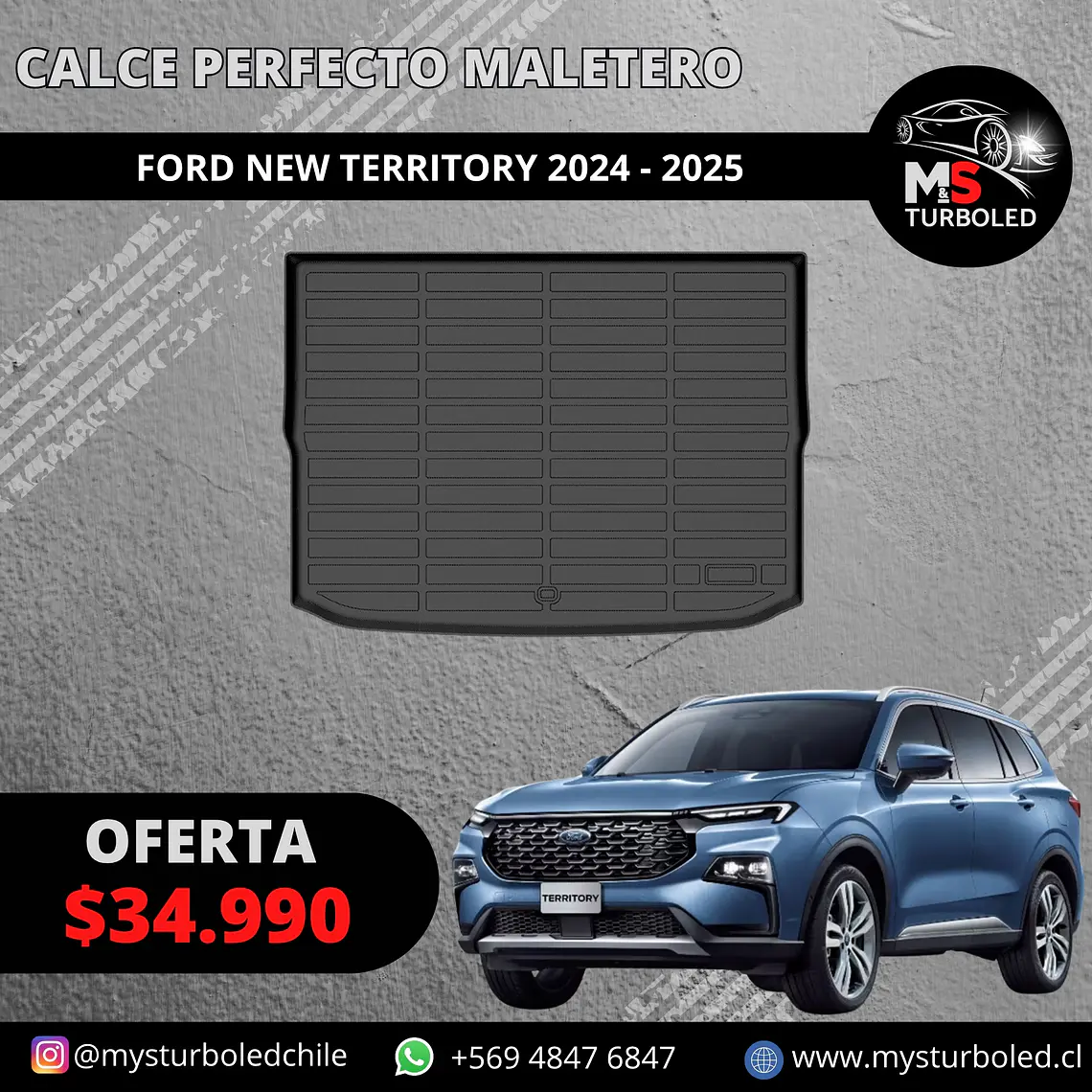 CUBRE MALETERO CALCE PERFECTO FORD NEW TERRITORY 1