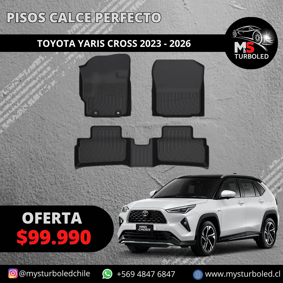 PISO DE CALCE PERFECTO TOYOTA YARIS CROSS 1