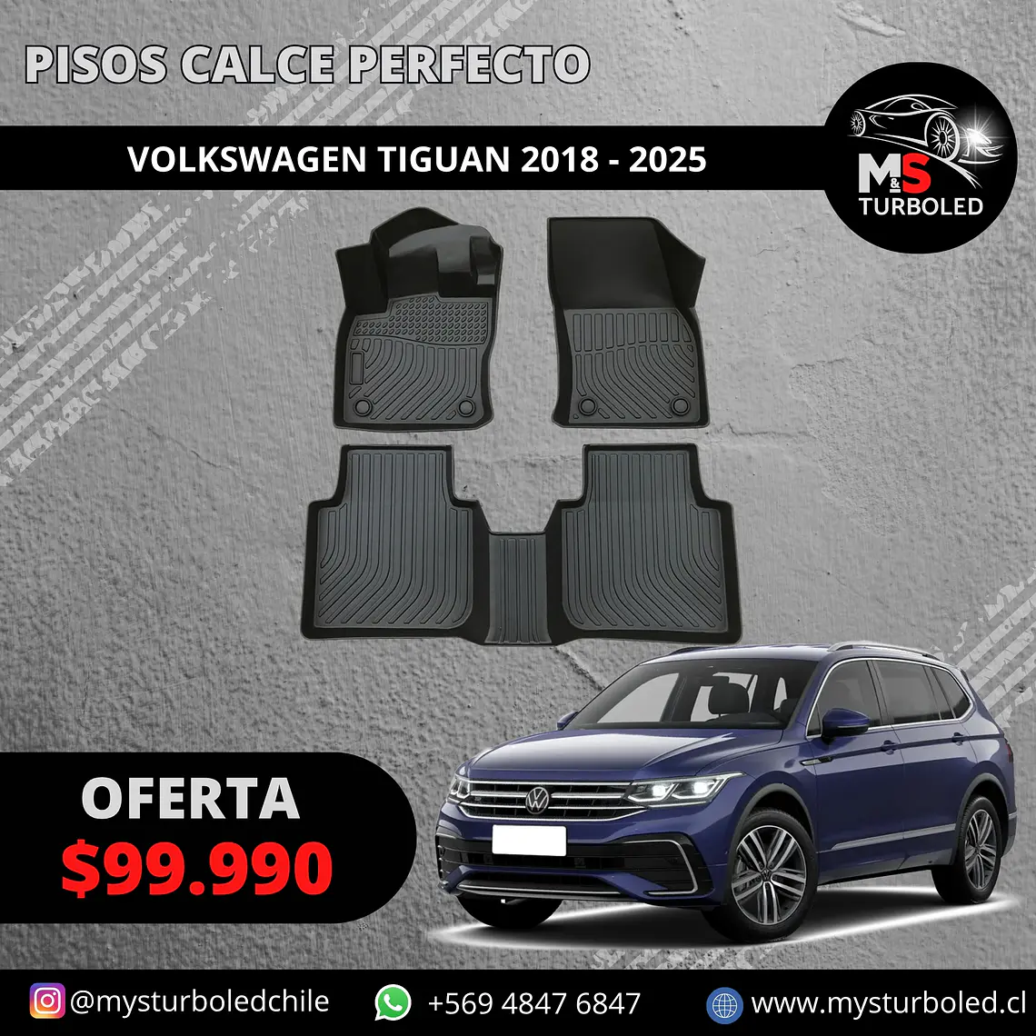 PISO DE CALCE PERFECTO VOLKSWAGEN TIGUAN 1