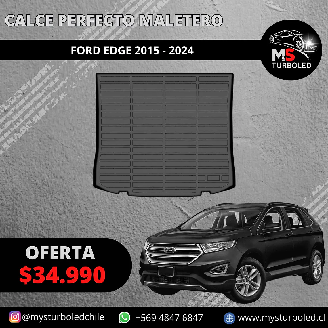 CUBRE MALETERO CALCE PERFECTO FORD EDGE 1