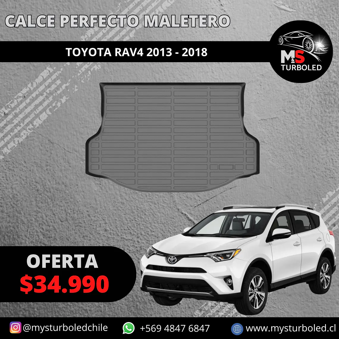CUBRE MALETERO CALCE PERFECTO TOYOTA RAV4 1
