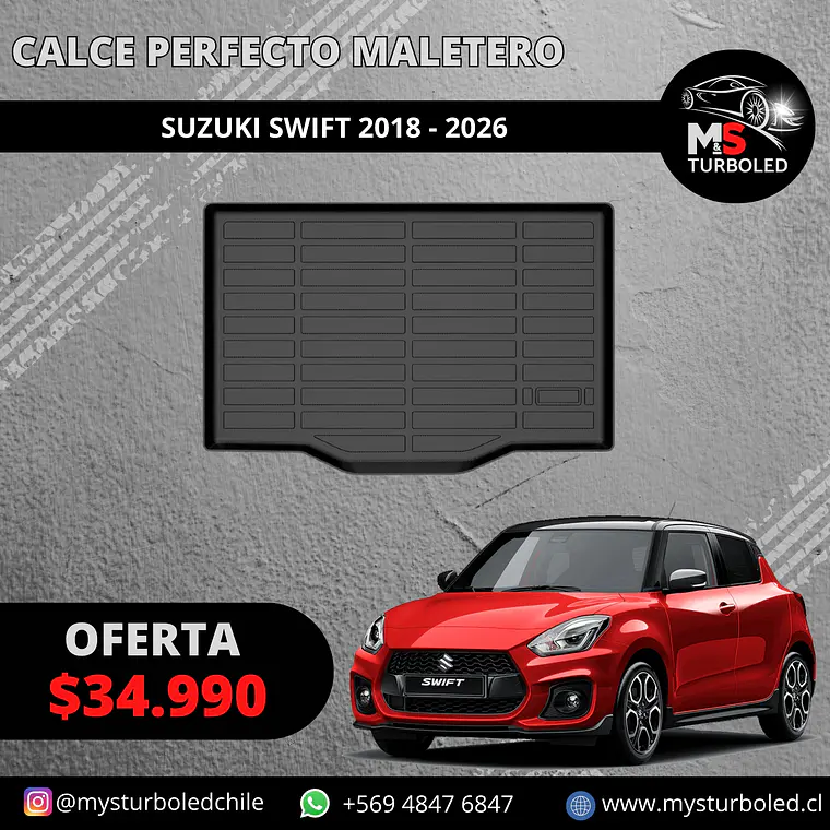 CUBRE MALETERO CALCE PERFECTO SUZUKI SWIFT 1