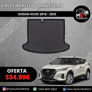 CUBRE MALETERO CALCE PERFECTO NISSAN KICKS
