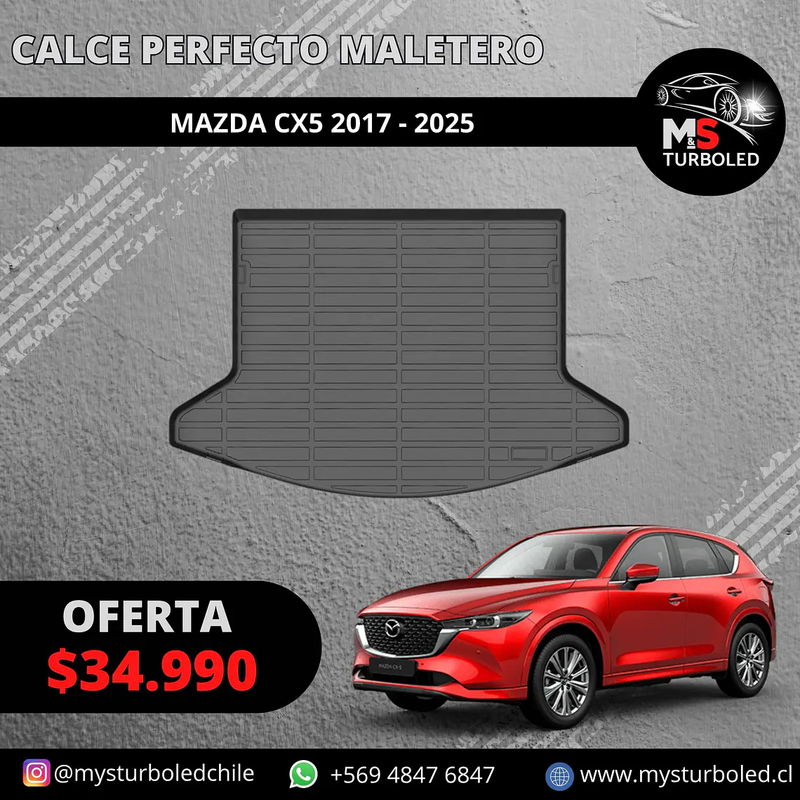 CUBRE MALETERO CALCE PERFECTO MAZDA CX5 1
