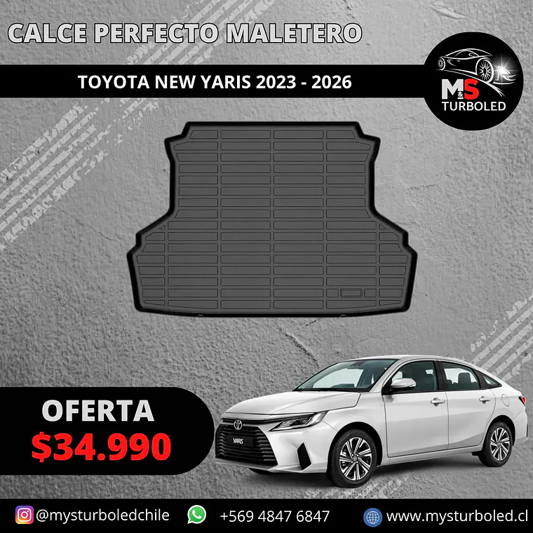 CUBRE MALETERO CALCE PERFECTO NEW TOYOTA YARIS 1