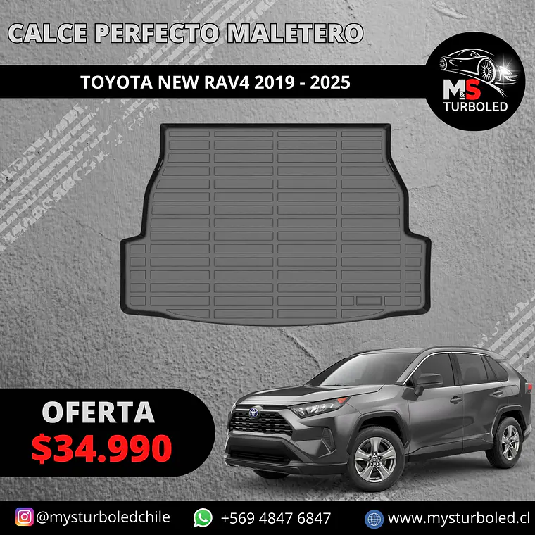 CUBRE MALETERO CALCE PERFECTO NEW TOYOTA RAV4 1