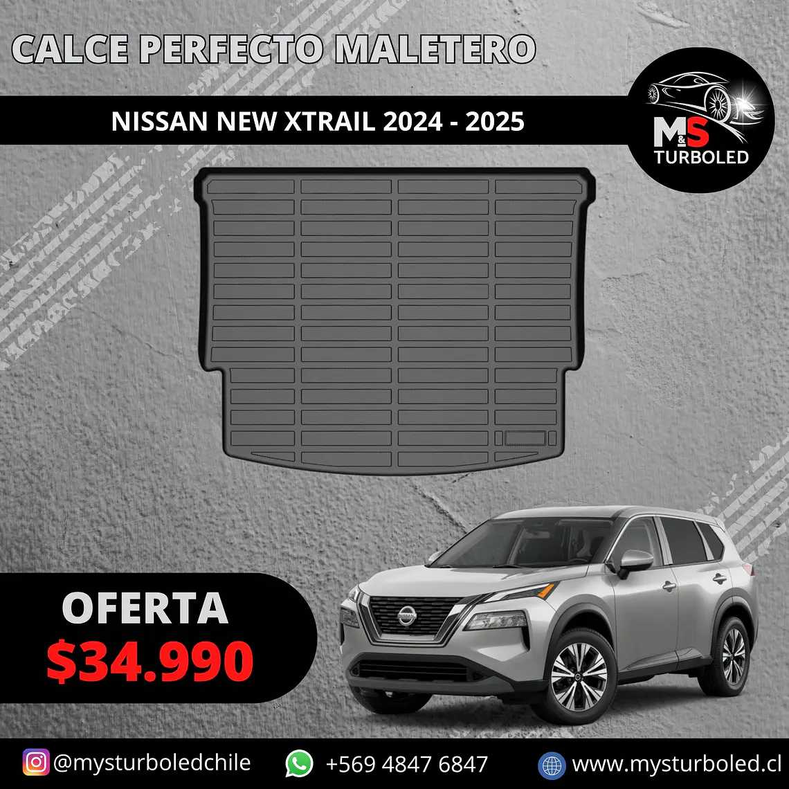CUBRE MALETERO CALCE PERFECTO NEW NISSAN XTRAIL 1