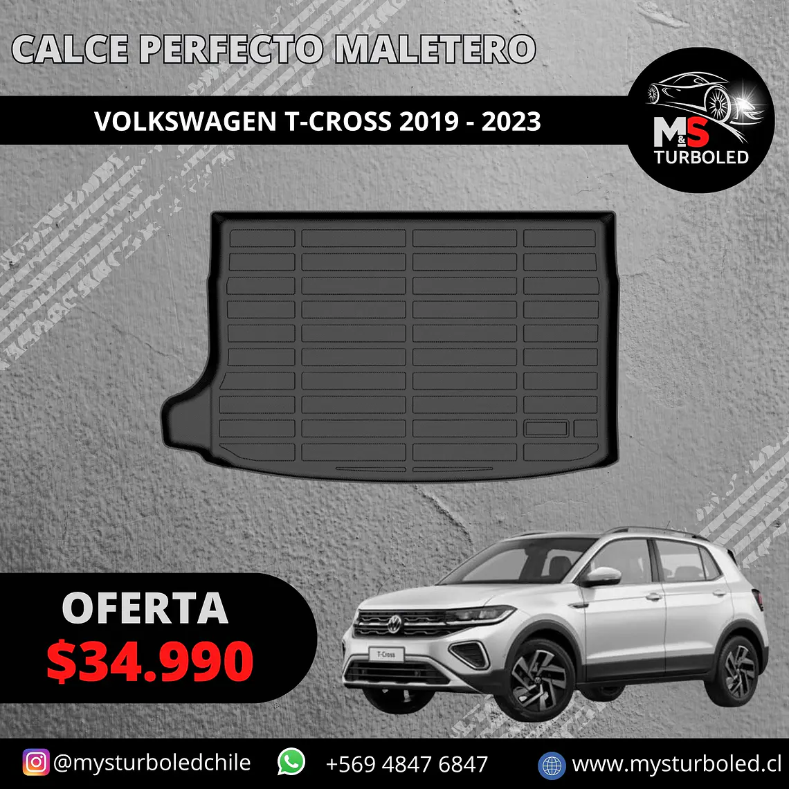 CUBRE MALETERO CALCE PERFECTO VOLKSWAGEN TCROSS 1