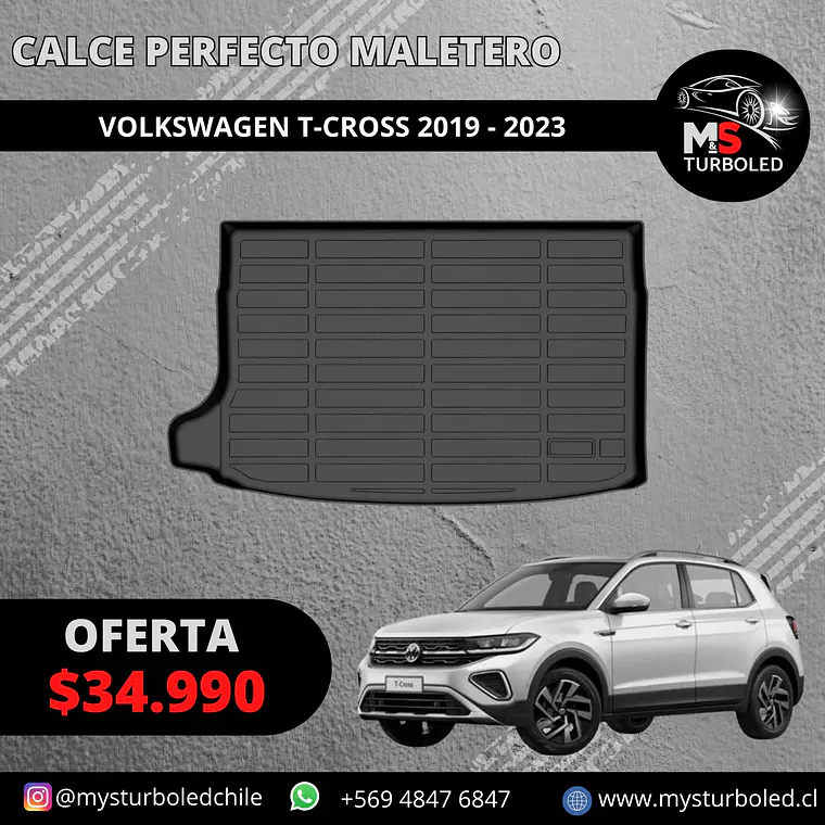 CUBRE MALETERO CALCE PERFECTO VOLKSWAGEN TCROSS 1