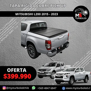 TAPA PLEGABLE RIGIDA MITSUBISHI L200 2015 - 2023