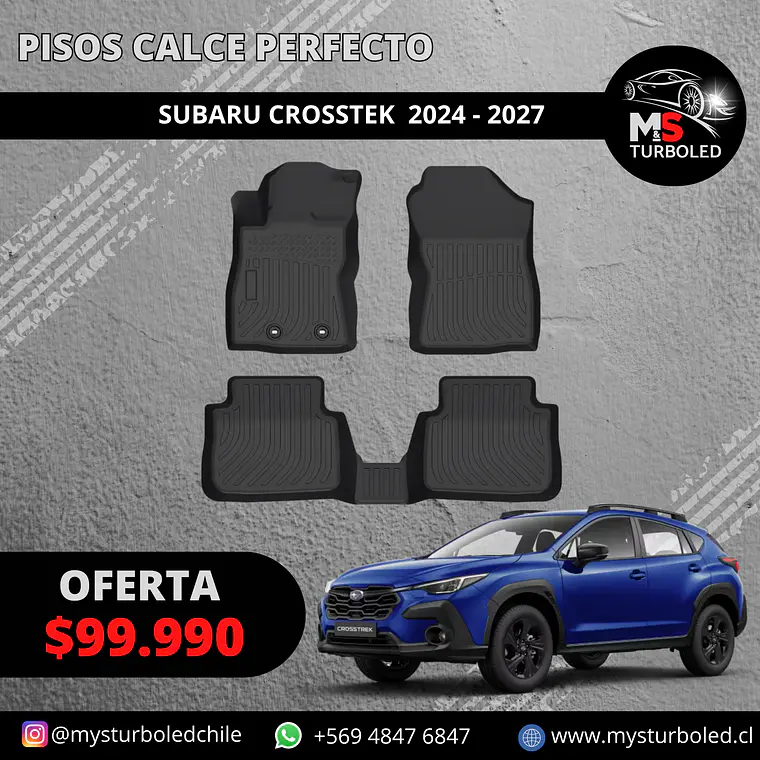 PISO DE CALCE PERFECTO SUBARU CROSSTEK 1