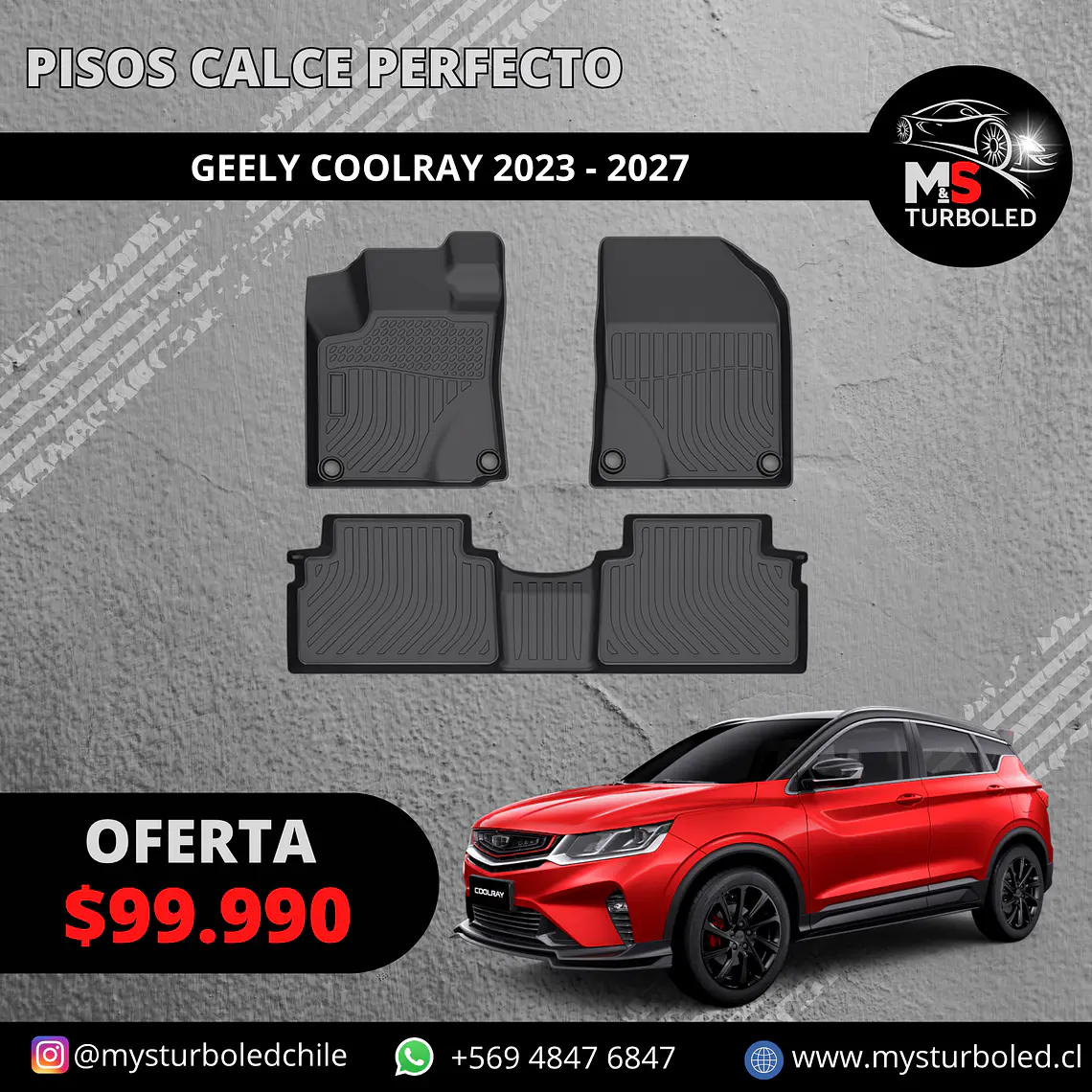 PISO DE CALCE PERFECTO GEELY COOLRAY 1