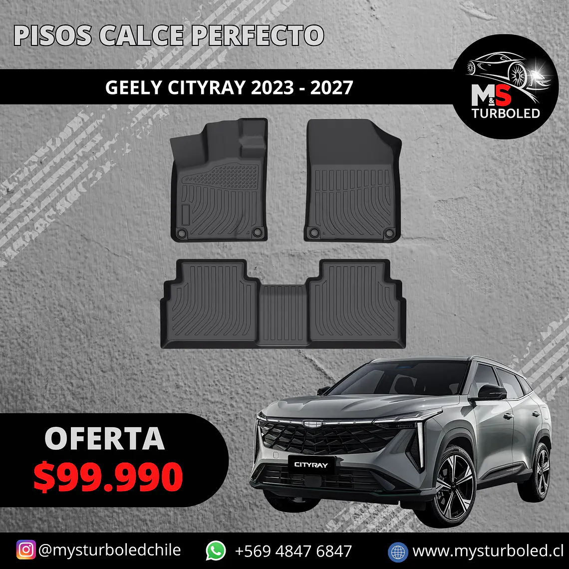 PISO DE CALCE PERFECTO GEELY CITYRAY 1