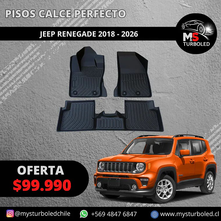 PISO DE CALCE PERFECTO JEEP RENEGADE 1