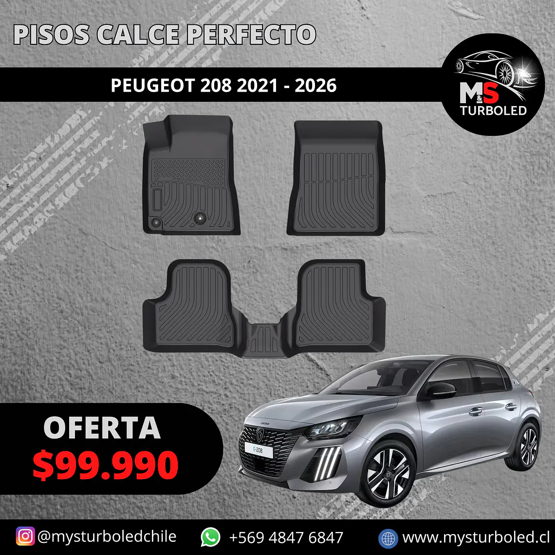 PISO DE CALCE PERFECTO PEUGEOT NEW 208 1