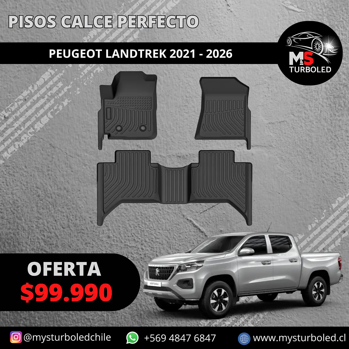 PISO DE CALCE PERFECTO PEUGEOT LANDTREK 1