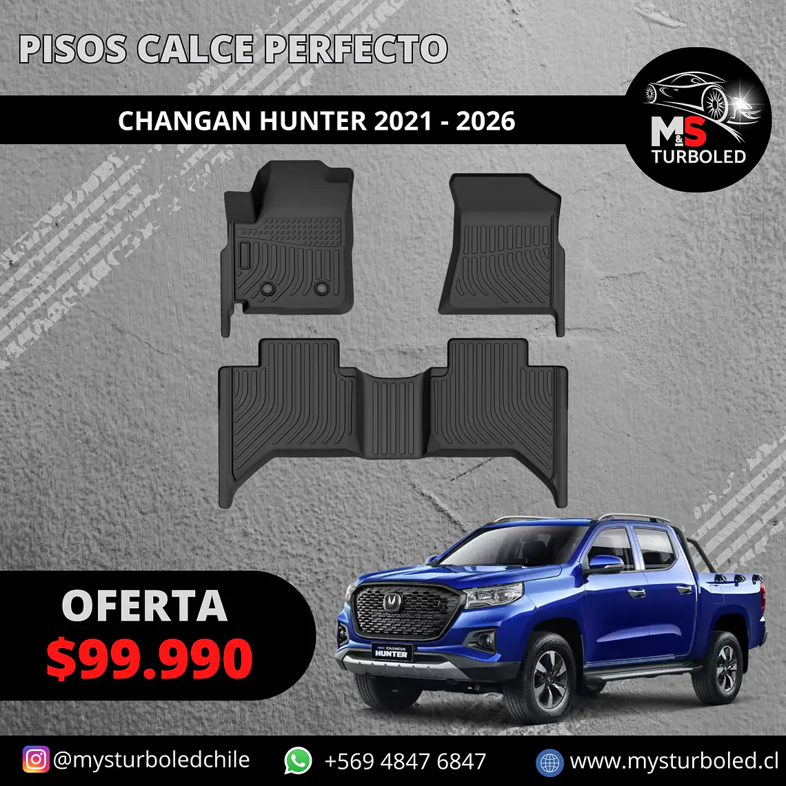 PISO DE CALCE PERFECTO CHANGAN HUNTER 1