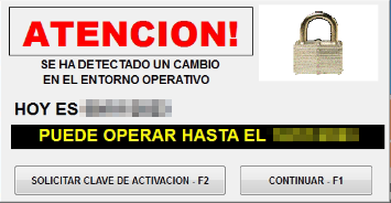 El sistema ha detectado un cambio en el entorno operativo e indica que puedo trabajar hasta…