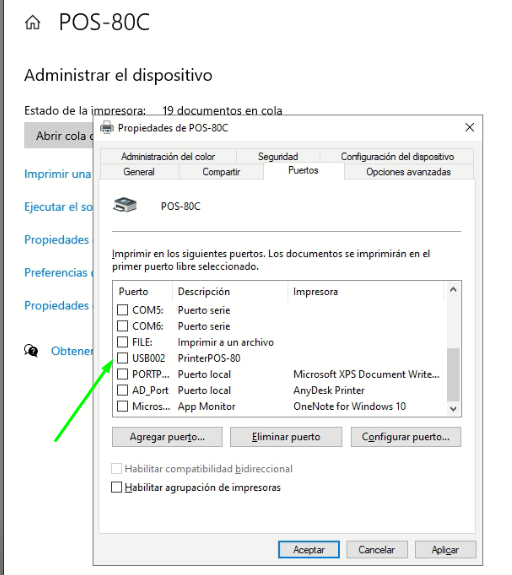 No se imprimen los tickets
