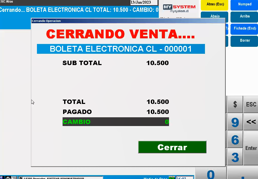 No se imprimen las boletas / facturas 