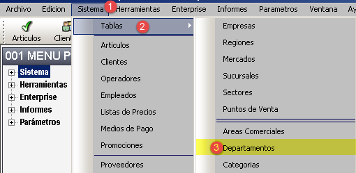 Crear nuevos Departamentos