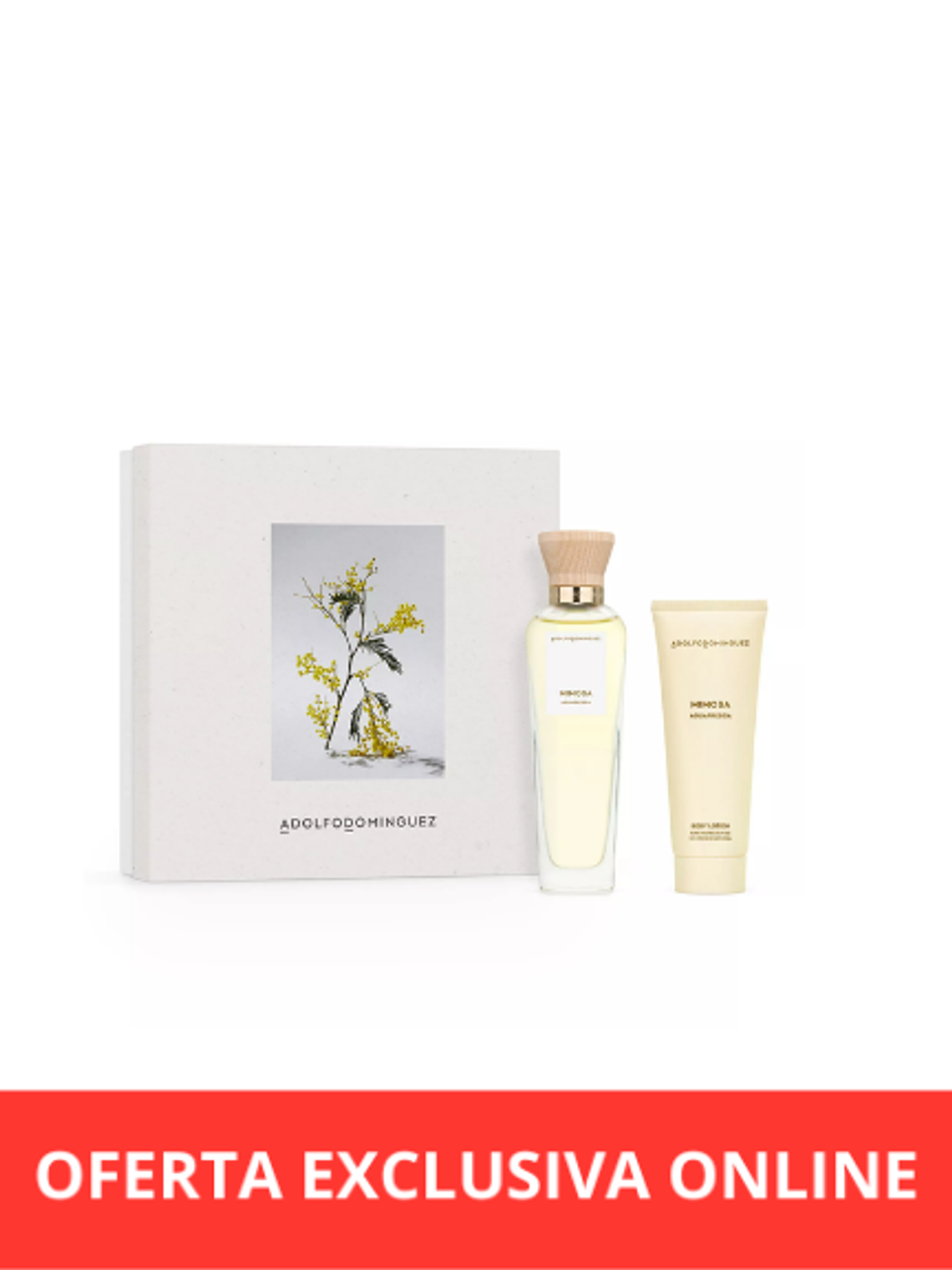 Adolfo Dominguez Agua Fresca Mimosa EDT 120 Ml + Body Lotion 75 Ml 1