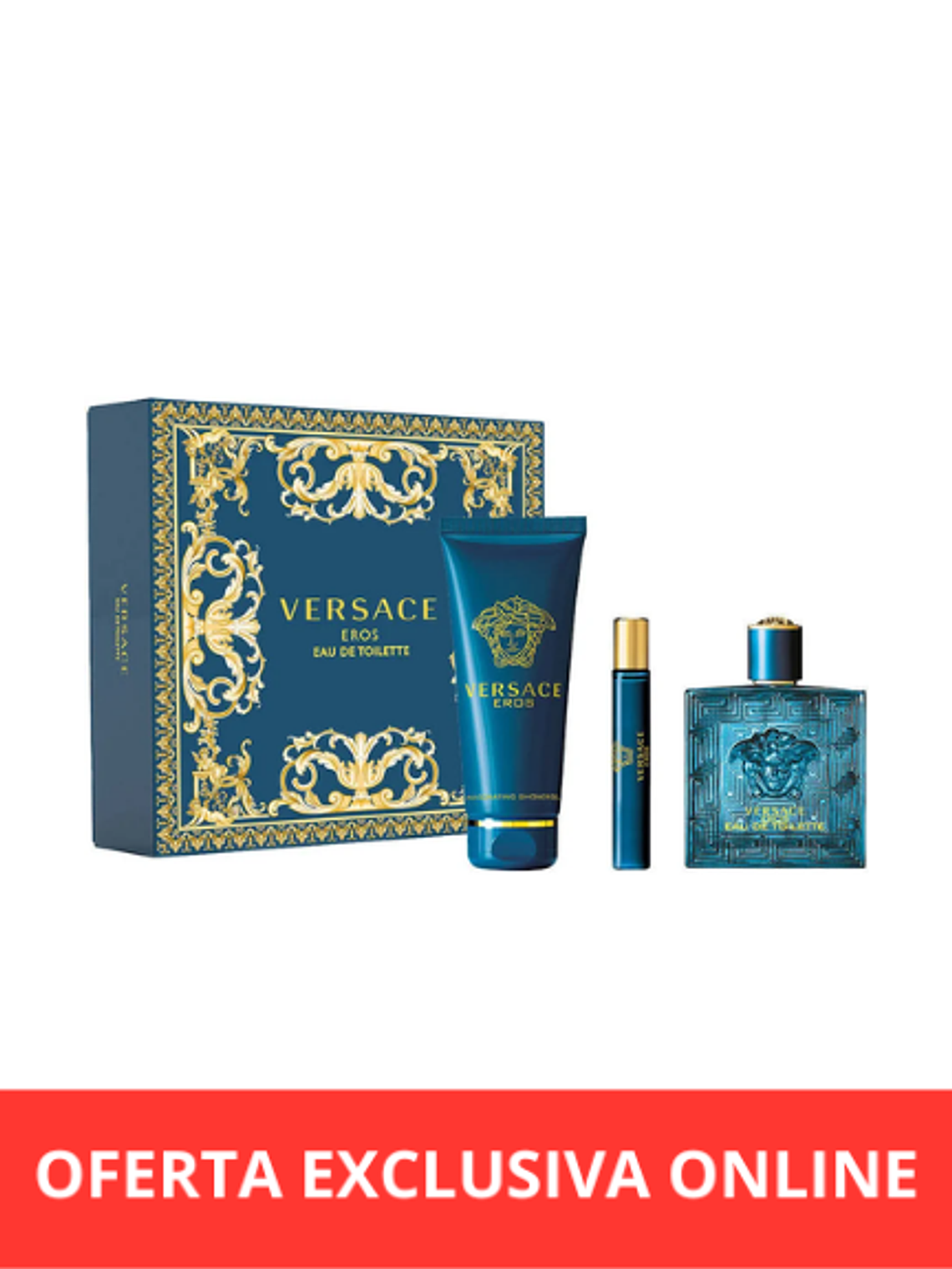 Versace Set Eros EDT 100 Ml + Crema + 10 Ml 1