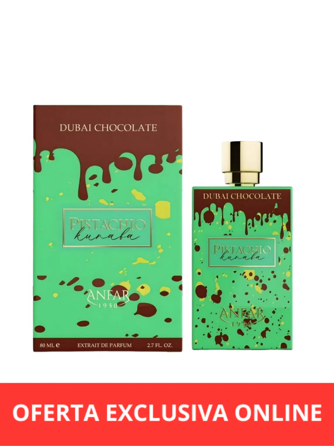 Anfar Pistachio Kunafa Dubai Chocolate Edp 80 Ml Unisex 1