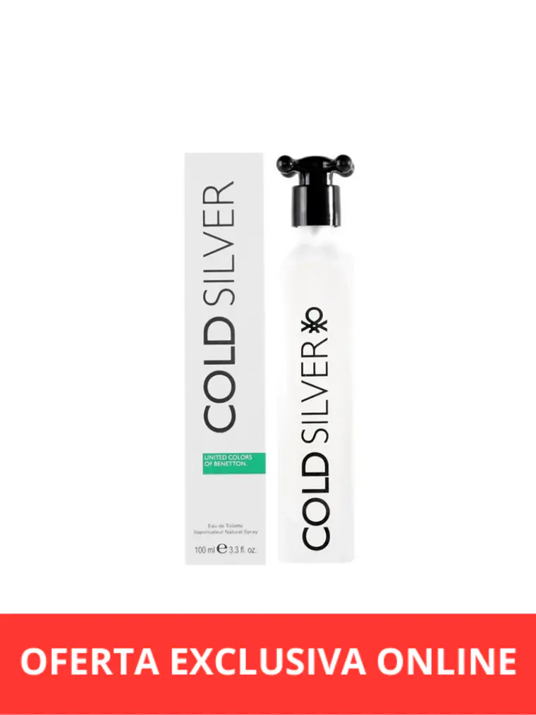 Benetton Cold Silver EDT 100 Ml 1