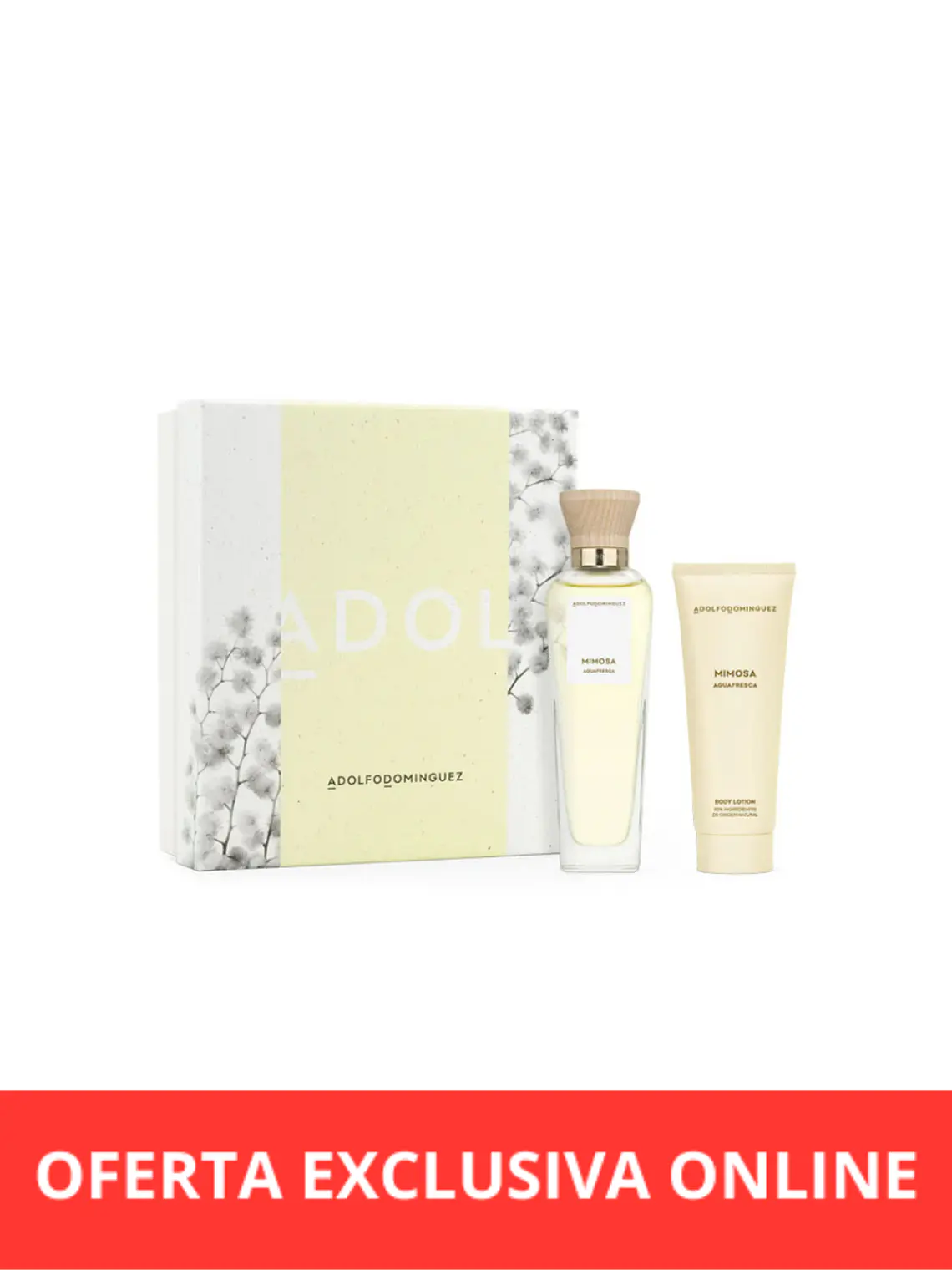 Adolfo Dominguez Agua Fresca Mimosa EDT 120 Ml + Body Lotion 75 Ml 1