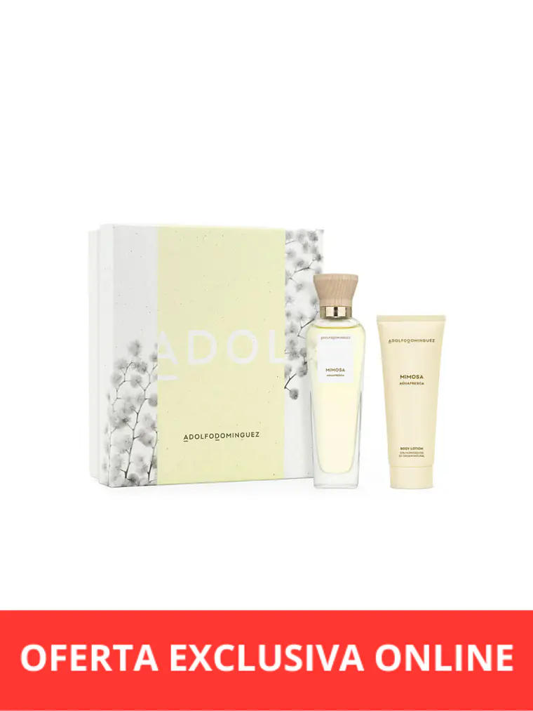 Adolfo Dominguez Agua Fresca Mimosa EDT 120 Ml + Body Lotion 75 Ml 1