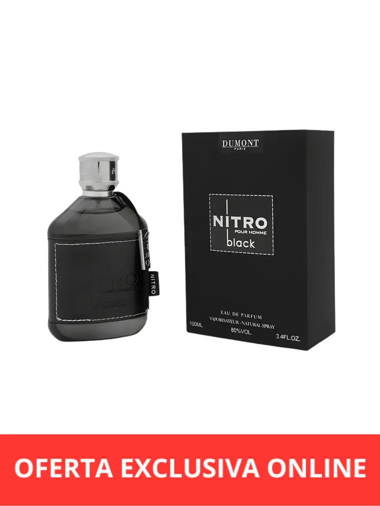 Dumont Nitro Pour Homme Black EDP 100 ML  1
