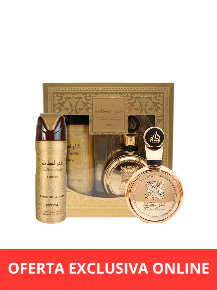 PERFUME LATTAFA FAKHAR EXTRAIT MUJER EDP 100 ML / PERFUME SPRAY 200 ML ESTUCHE 1