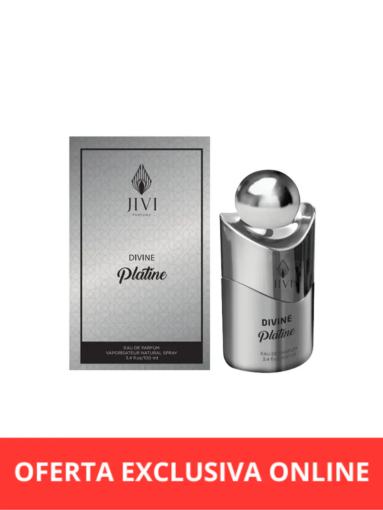 Divine Platine Metallic Jivi Parfums Edp 100 Ml Hombre - Inspirado de Paco Rabanne 1 Million Lucky 1