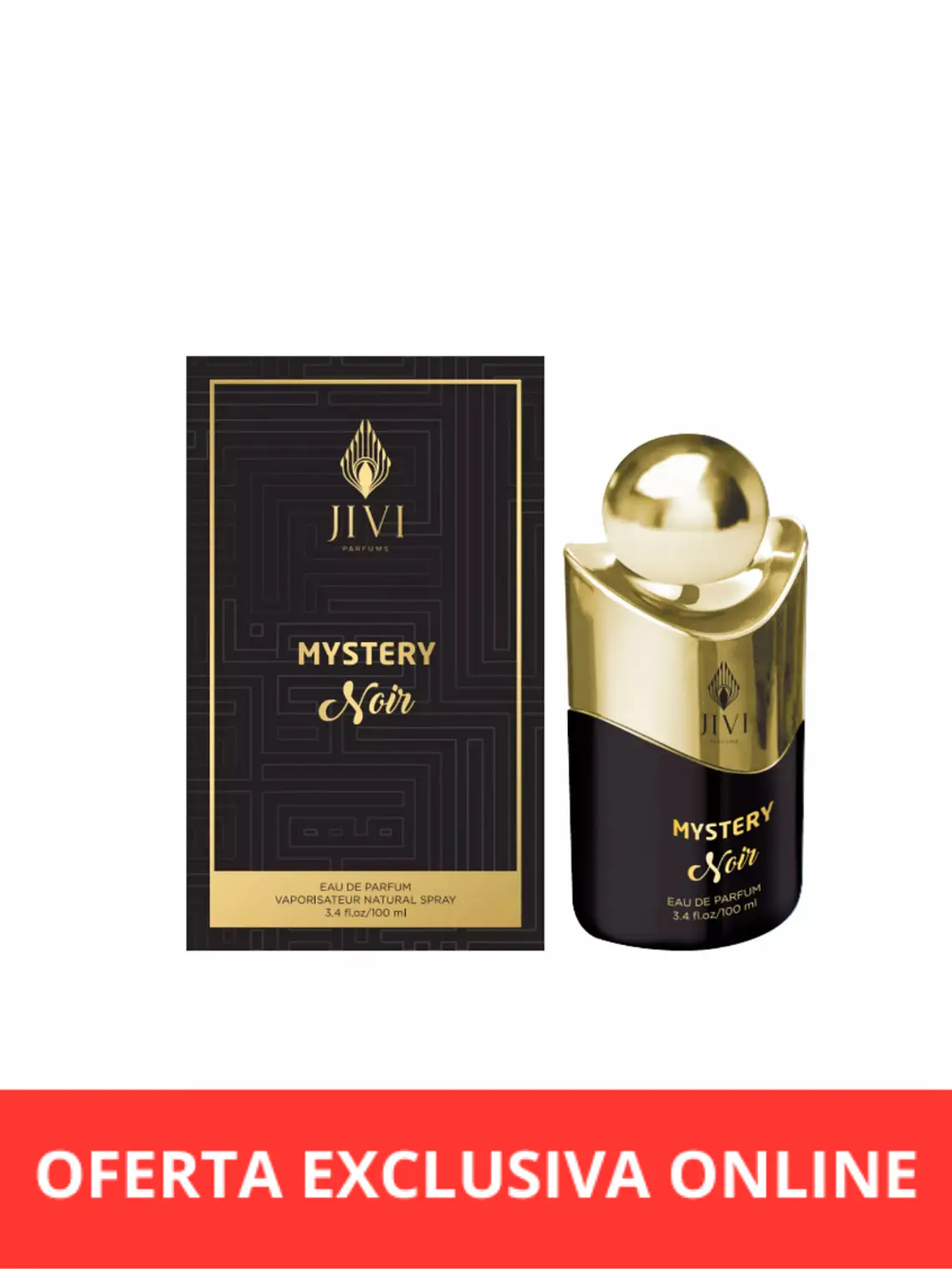 Mystery Noir  Metallic  Jivi Parfums Edp 100 Ml Hombre - Inspirado de Paco Rabanne Black XS Men 1