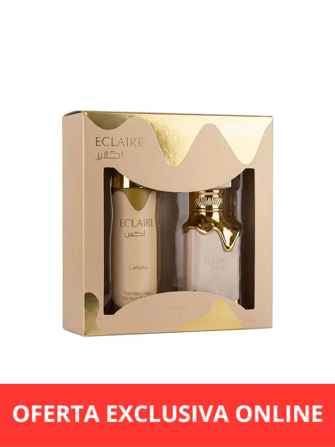 Lattafa Set Eclaire EDP 100 ML + BODY SPRAY 200 ML  1