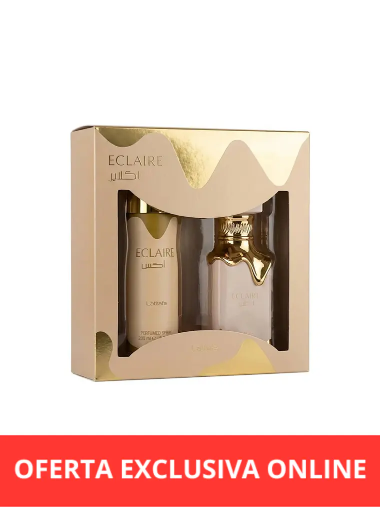 Lattafa Set Eclaire EDP 100 ML + BODY SPRAY 200 ML  1