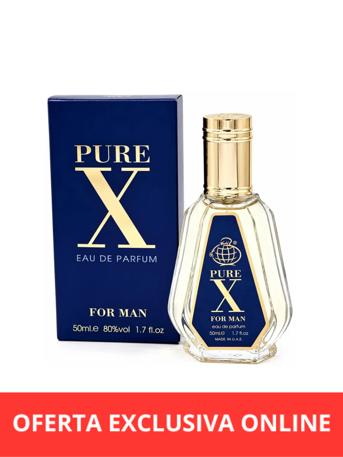 Fragrance World Pure X For Man Edp 50Ml Hombre (Pure Xs Rabanne) 1